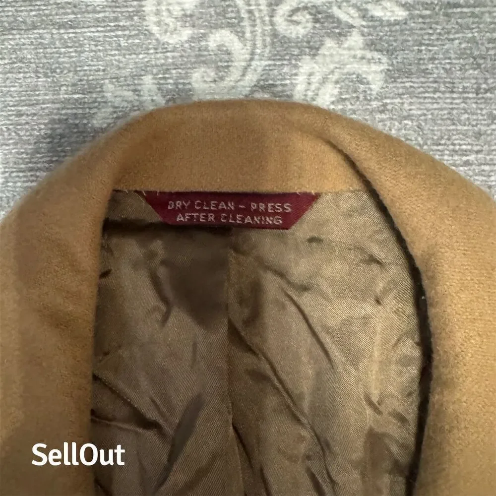 Vintage Cricketeer Men's Wool Blazer Brown Formal Two-Button